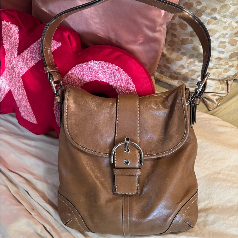 SOLD - Coach Tan Leather Soho bag 👜✨